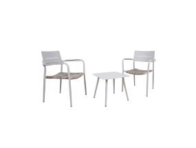 Parvekesarja COCORA pöytä, 2 tuolia, taupe