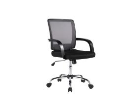 Tietokonetuoli/työtuoli VISANO, 57x56,5xH88-95cm, musta, polyesterikangas, teräs