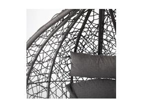 Keinutuoli DROPLET tummanharmaa 120x120xK200cm, teräsrunko, muovipunos