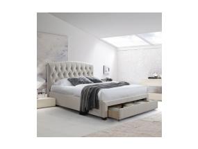 Sänky NATALIA 160x200cm, ilman patjaa, ðschampanja