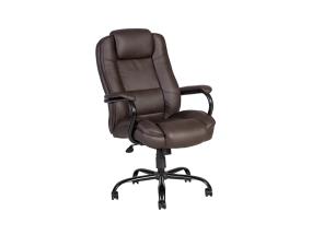 Työtuoli ELEGANT XXL, 79,5x82xH113-120,5cm, ruskea, keinonahka, teräs