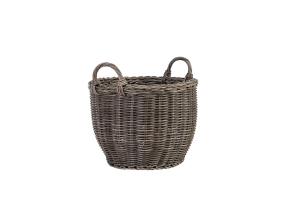 Kori WICKER kahvoilla D41xK38cm, harmaa