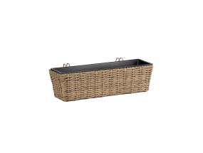 Parvekekukkalaatikko WICKER 60x20xH17cm, beige