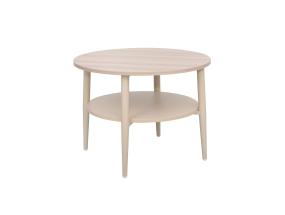 Sohvapöytä LESTER 60x60xH45cm, vaalea puu/beige