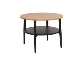 Sohvapöytä HECTOR 60x60xH45cm, saarni/musta