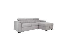 Kulmasohva ODELIA PN 252x165xH82/100cm, harmaa, harmaa