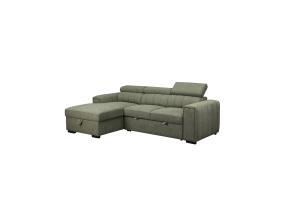 Kulmasohva ODELIA VN 252x165xH82/100cm, vaaleanvihreä