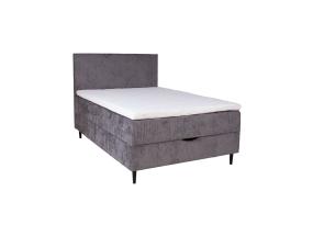 Mannermainen sänky LAARA 120x200cm, grafiitti, 121x208xK119cm