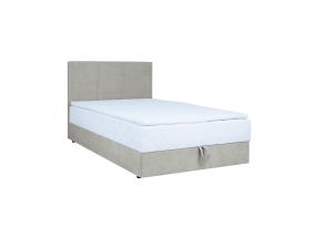 Mannermainen sänky LEVI 140x200cm, patjalla, tumman beige, 143x210xH114,5cm