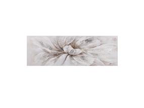 Öljymaalaus 50x150cm, valkoinen kukka