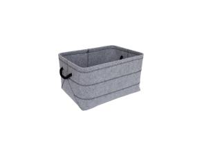 Laatikko MAX FELT-1, 44x32xH24cm, vaaleanharmaa huopa