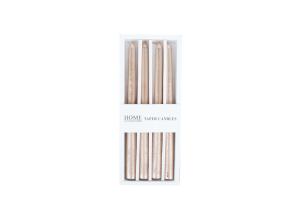 Antiikkikynttilä CAROL 4kpl 25cm beige kultaa