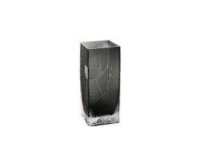 Maljakko ZANA 10x10xH25cm, harmaa lasi