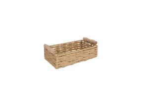 Kori MAX SARA 26x15xH9cm, vaaleanruskea pajuverhoilu