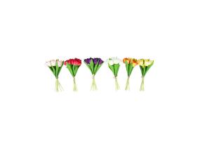 Tekokukka FLOWERLY H30cm 10 tulppaania, sekoitus