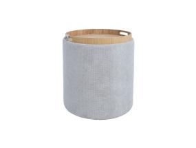 Astia/pöytä HIRO D39xH44cm, beige, säilytystilalla varustettuna