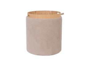 Astia/pöytä HIRO D34,5xH37cm, beige, säilytystilalla varustettuna