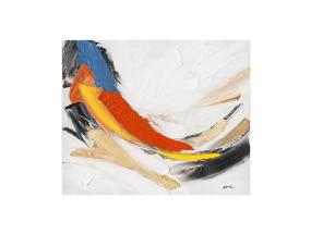Öljyvärimaalaus 100x120cm, abstrakti väri