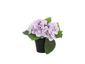 Keinotekoinen kukka Puutarhassa H18cm, violetti hortensia potis
