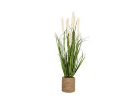 Keinotekoinen kasvi IN GARDEN H70cm, vaaleanpunainen ruohonkorva ruukussa