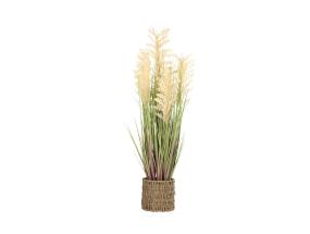 Keinotekoinen kasvi IN GARDEN H87cm, beige durra, ruohonkorvat ruukussa
