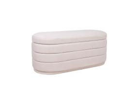 Vaaleanpunainen HIRO 104x44xH44cm, valkoinen, säilytystilalla varustettuna