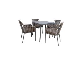 Puutarhakalusteet ANDROS pöytä ja 4 tuolia