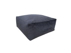 Tumba MITSU-MITSU, 80x80cm, k30cm, tummanharmaa, 100% polyesteri, kangas-311