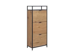 Kenkäkaappi SEAFRORD 56x30xH129cm, musta