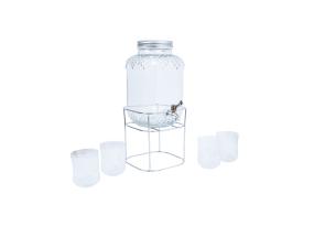 Juoma-astia +4lasia PARTY SET 4L, pohjakehyksellä varustettuna