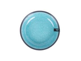 Lautanen RITA D19xH5cm, musta/harmaa