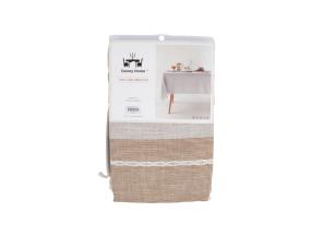 Pöytäliina EASY CARE 132x178cm, beige puuvilla jacquard kangas