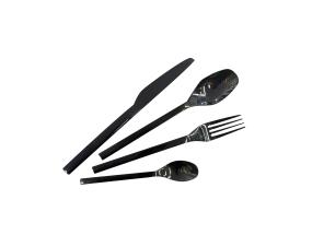 Ruokailuvälineet DUNE 24-osainen, musta