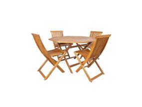 Puutarhakalustesarja FINLAY pöytä ja 4 tuolia