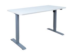 Säädettävä pöytä ERGO 1 moottorilla 140x70xH71-121cm, valkoinen, melamiinilevy