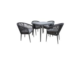 Puutarhakalustesarja ECCO pöytä ja 4 tuolia 21177