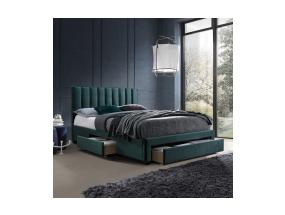 Sänky GRACE patjalla HARMONY TOP 160x200cm, vihreä