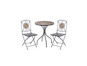 Parvekesetti MOSAIC pöytä ja 2 tuolia