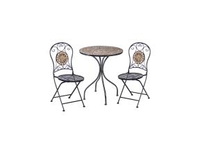 Parvekesetti MOSAIC pöytä ja 2 tuolia