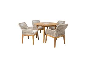 Puutarhakalustesarja FLORIDA pöytä ja 4 tuolia