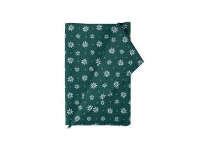 Pellava HOLLY 43x116cm, vihreä Edelwaiss, 80% puuvilla, 20% polyesteri, kangas 444