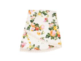 Pöytäliina HOLLY pitsillä, D170cm, vaaleanpunainen, 20% polyesteri, 80% puuvilla, kangas 495