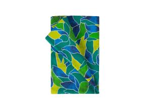Pöytäliina LONETA NEW 136x220cm, vihreät lehdet, 50% polyesteri, 50% puuvilla, kangas 481