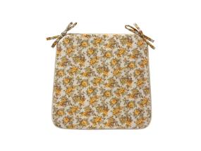 Tuolipäällinen LONETA NEW 39x39cm, paksuus 2,5cm, beige rose, 50% puuvillaa, 50% polyesteriä, kangas 476