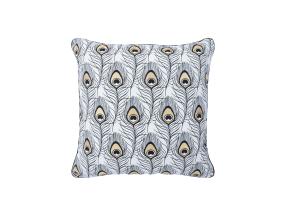 Tyyny HOLLY 45x45cm, riikinkukon häntä, 50% polyesteri, 50% puuvilla, kangas 441