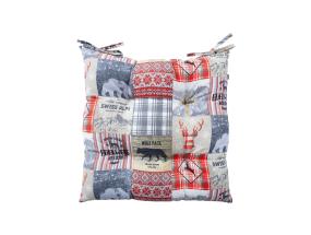 Tyynyliina WINTER 40x40cm, talvi ja eläimet, 50% puuvilla, 50% polyesteri, kangas 454