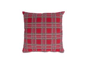 Tyyny HOLLY 45x45cm, punainen ruutu, 50% puuvillaa, 50% polyesteriä, kangas 445