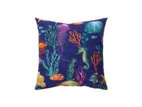 Tyyny HOLLY 45x45cm, lukolla, vedenalainen maailma, kangas 100% puuvilla, kangas 487