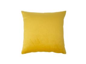 Tyyny VELVET 2, 45x45cm, keltainen, 100% polyesteri, kangas-828