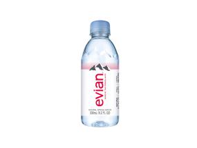 Kivennäisvesi EVIAN 0,33L hiilihapottomassa muovipullossa